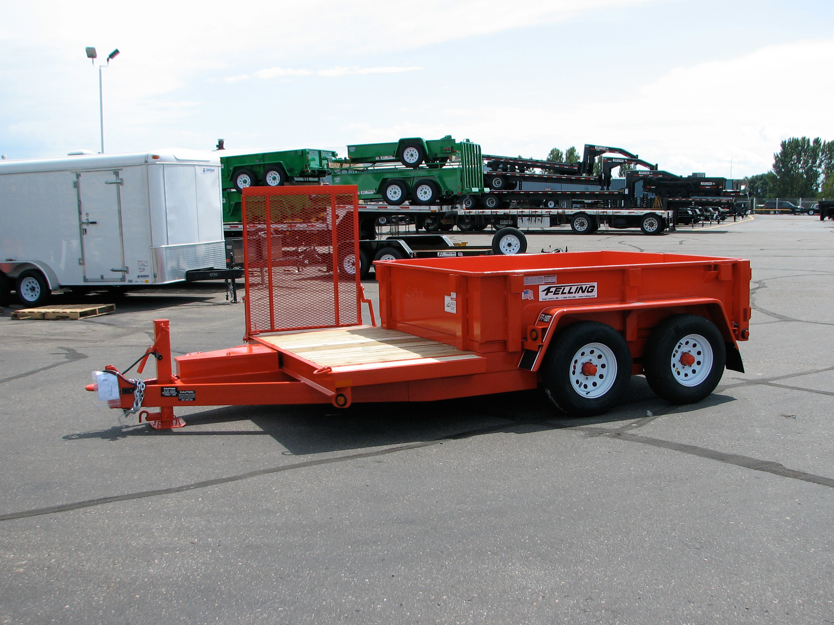 Stationary Platform Dump Felling Trailers