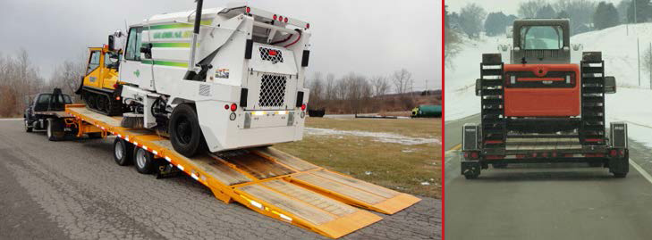 FT-24-2 TA (on left), FT-12 I (on right) Construction Trailers-Felling