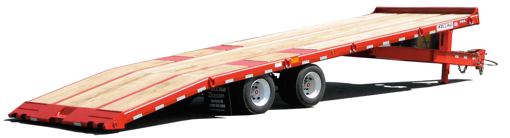 Deck over flatbed tilt trailer