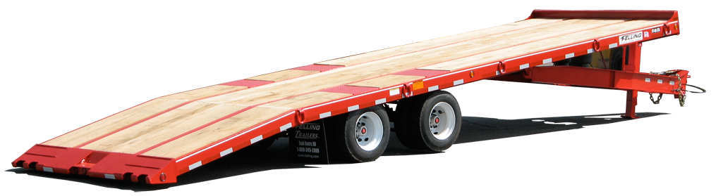 Deck over flatbed tilt trailer