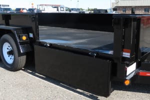 Dump Gate Options hydraulic dump trailers - Slide Loading Gate