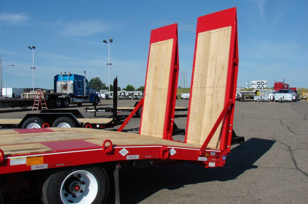 Double Incline Wood Inlaid Beavertail Option by Felling Trailers