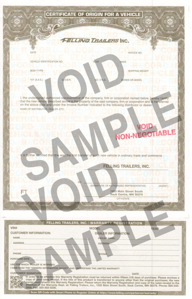 Road Trailer Identification Chart