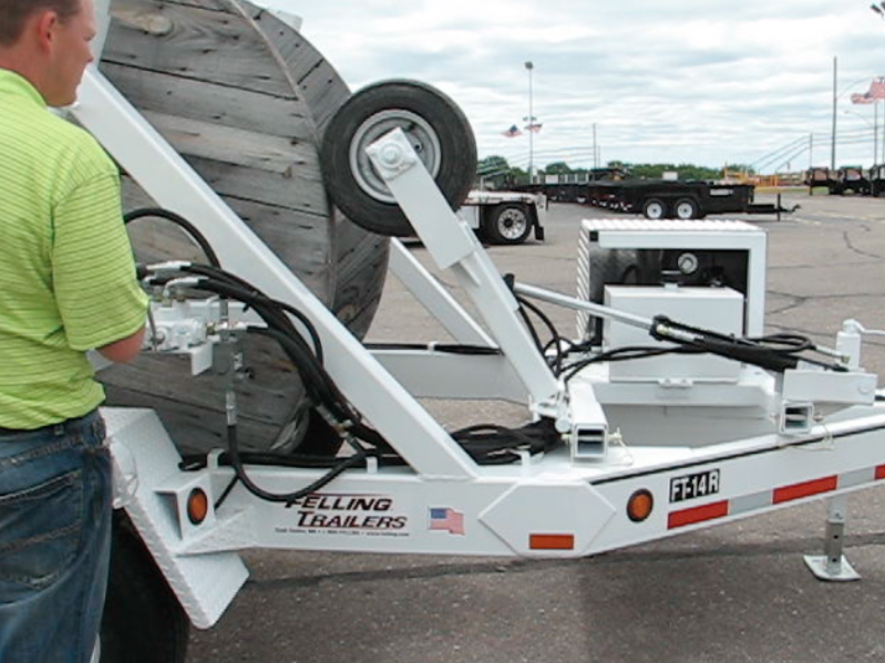Rim Drive System for Utility Reel Trailers