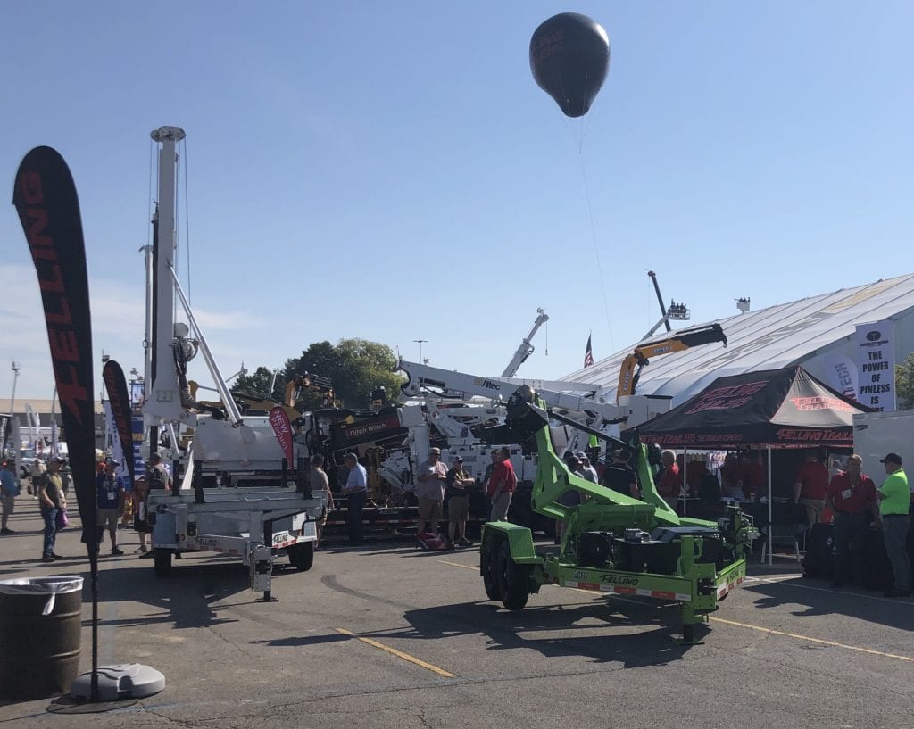 Felling Trailers at ICUEE Utility Construction Trailers