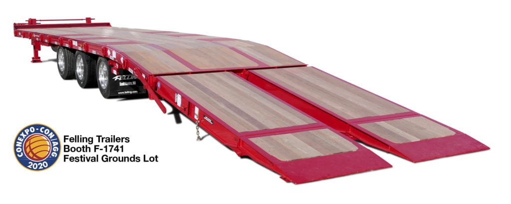 Felling Trailers Showcases Air Bi-Fold Ramps at CONEXPO-CON/AGG 