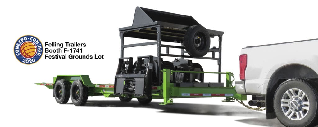 IT-I industrial tilt trailer with removable attachment rack