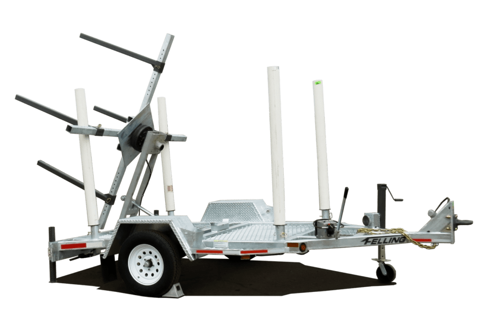 Utility Telecom Trailer - Coil Pipe Trailer Felling