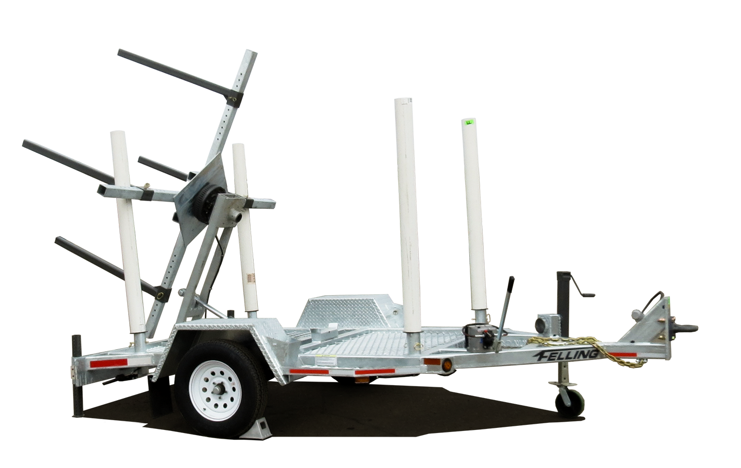 Utility Telecom Trailer - Coil Pipe Trailer Felling