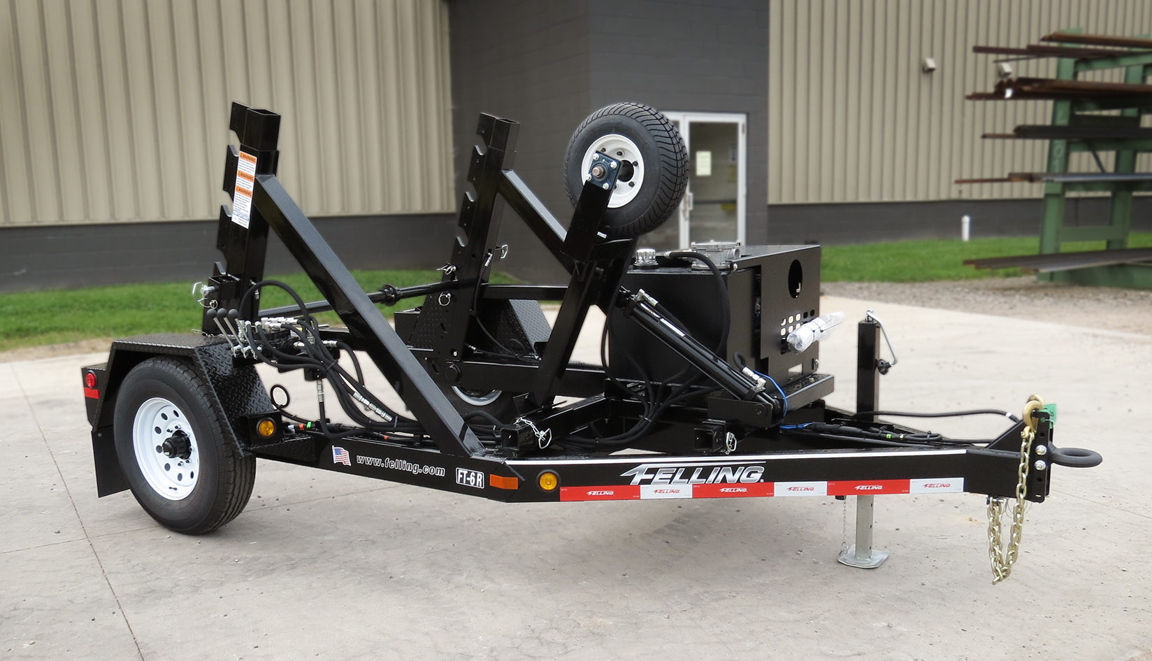 utility cable reel trailer by Felling Trailers