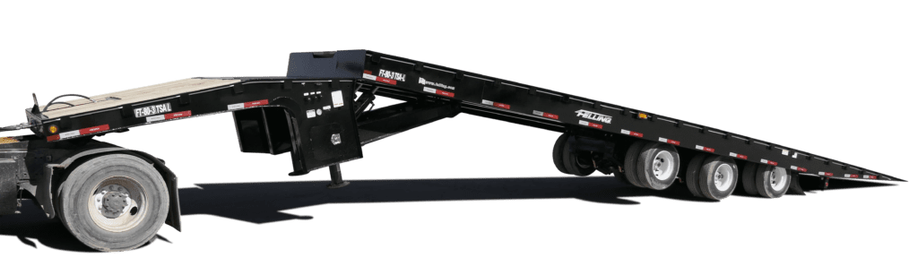 Construction Semi Trailer with tilt slide axle