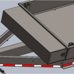 Utility Pole Cargo Trailer - toolbox