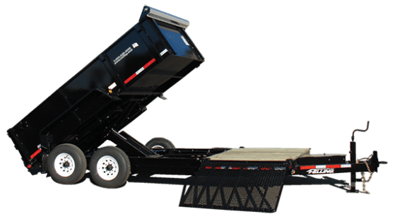 FT-12 DT HD SP - 43188LAE - Stationary Platform Hydraulic Dump Hydraulic dump trailer FT-12 DT HD SP - 43188LAE