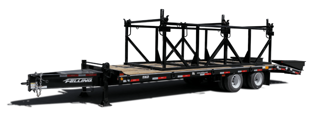 heavy-duty triple reel trailers by Felling