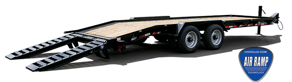 Felling Air Ramp Slider Track System on an FT-20 I drop deck trailer