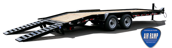 Felling Air Ramp Slider Track System on an FT-20 I drop deck trailer