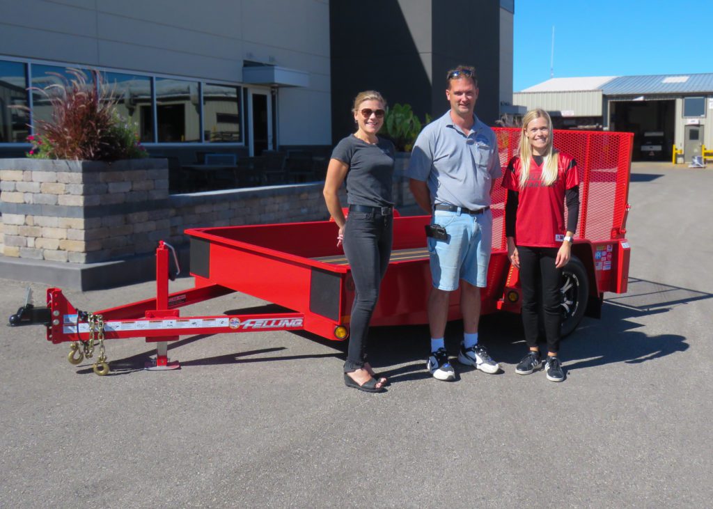 Felling Trailers for a cause FT-3 drop deck utility trailer to benefit a non-profit organization: the Minnesota Fire Fighters Foundation (MNFFF)