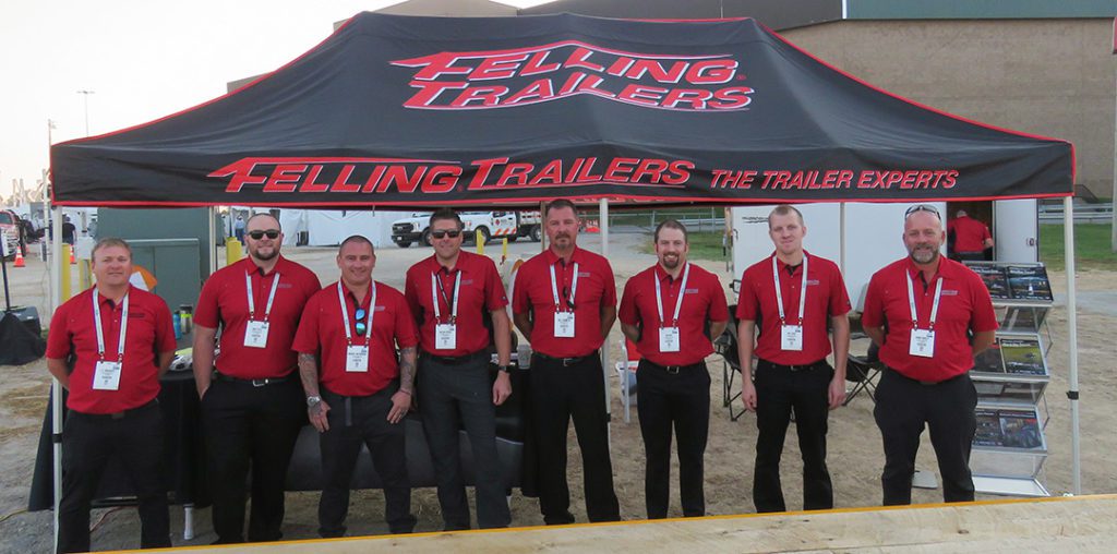 Felling Trailers team members at the Utility Expo
