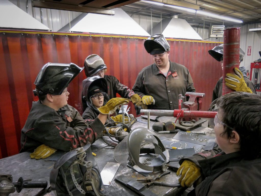 Lighting the Spark in Youth Felling Trailers’ Welding Camp