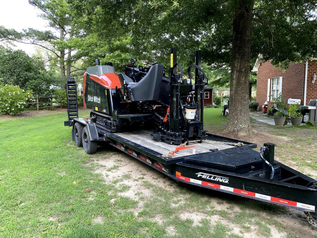 Loaded scale on a Felling Trailer