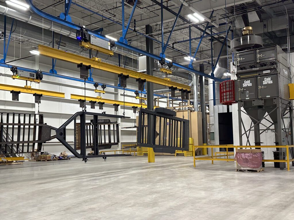 Inside Felling Powder Coat Paint Facility