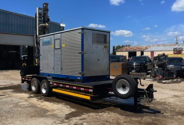 Atlas Foundation Company’s Custom FT-20 WD High-Pressure Water Pump Trailer.