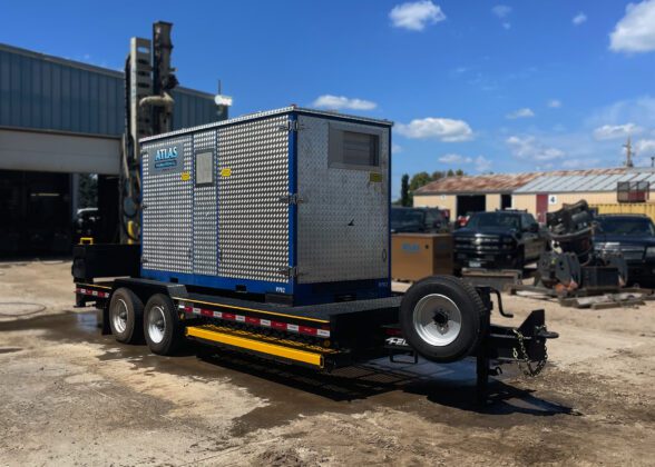 Atlas Foundation Company’s Custom FT-20 WD High-Pressure Water Pump Trailer.