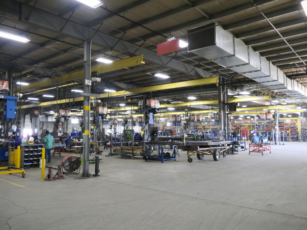 Felling Trailers Litchfield Production Floor - environmentally responsible manufacturing